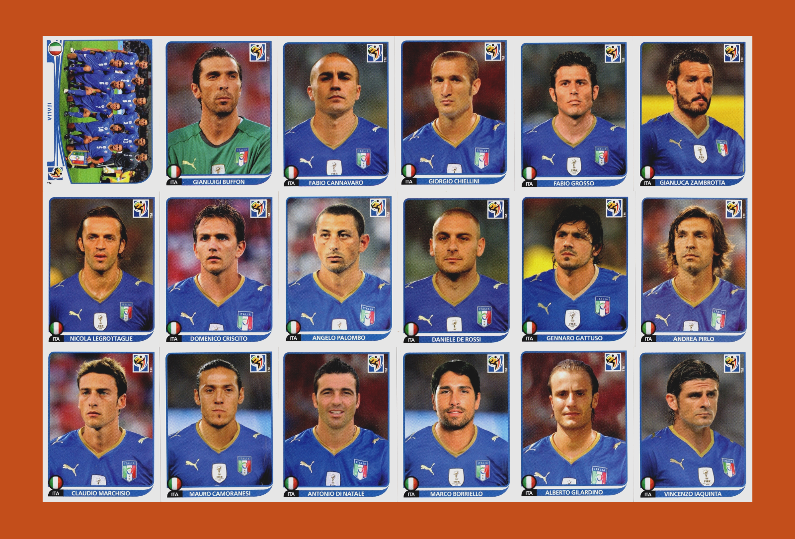 2010 FIFA WORLD CUP PANINI カード　セット Italy National Team - Panini FIFA World Cup 2010 stickers | eBay
