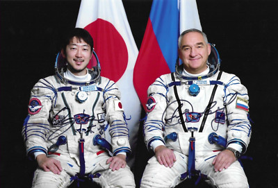 8'' x 12'' Official Photo Soyuz MS-20 Signed Backup Crew A. Skvortsov Shun Ogiso )