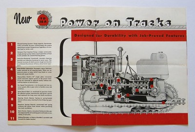 International Harvester TD-14A Diesel Crawler Tractor Mailer Brochure
