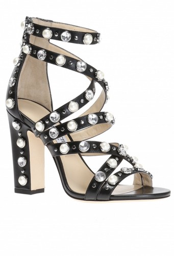 美品 Jimmy Choo ALEXANDER 41 黒 イタリア製 中古 JIMMY CHOO ジミーチュウ 折財布 Jimmy Choo 三つ折り レザー 本