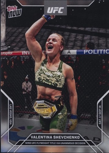 ufc ヴァレンティナシェフチェンコ　サインカード 2024 Topps Finest UFC - Intimidators Valentina Shevchenko