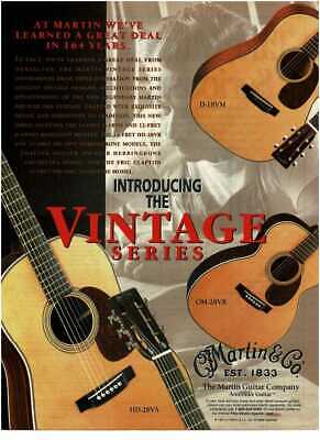 1997 MARTIN HD-28VS Acoustic Guitar D-18VM, OM-28VR Vintage Print Ad