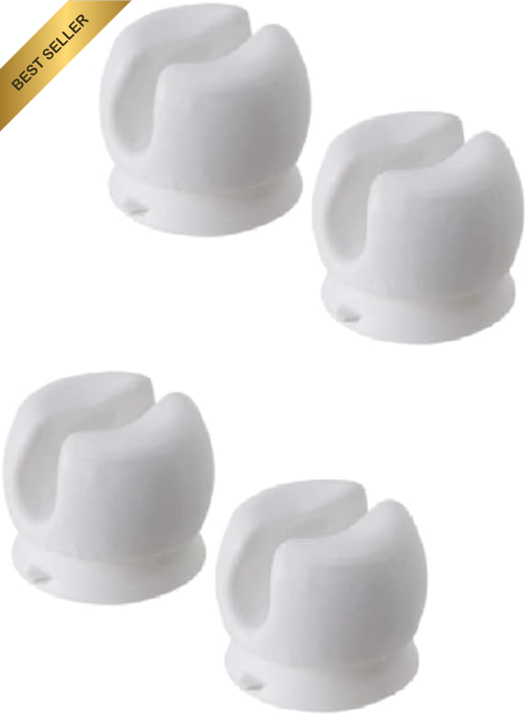 Toothbrush Holder 4 Pieces Toothbrush Stand, Suction Cup Included (Stand or Hang