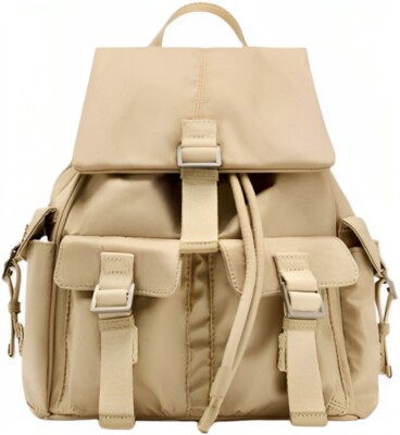 ◆masmarulez◆ Mini flap backpack beige 5011460556 MUSINSA | MASMARULEZ [INT] Mini suede flap backpack _ Beige