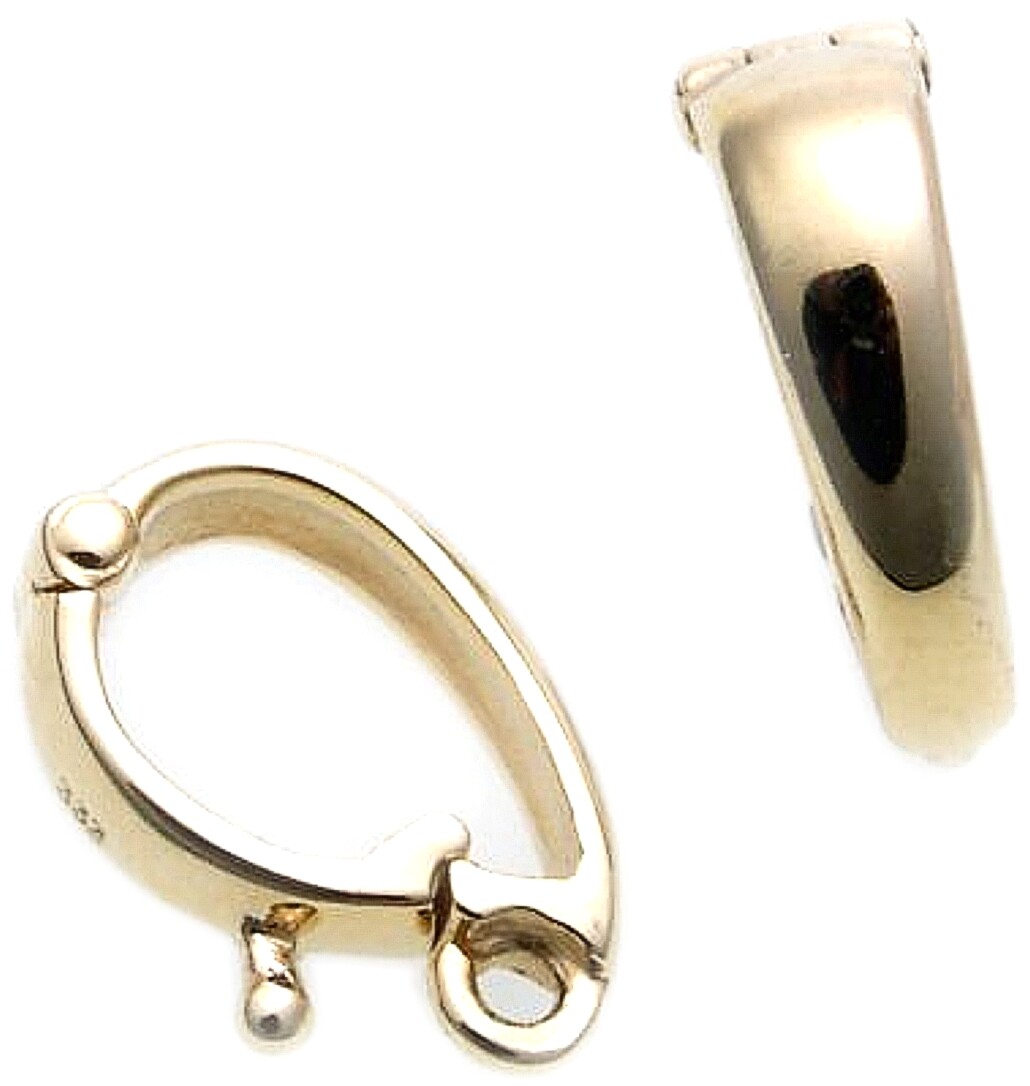 Anhängerschlaufe 8 mm Gold 333 eine Öse Gold 333 kleine Anhängeröse Kettenöse