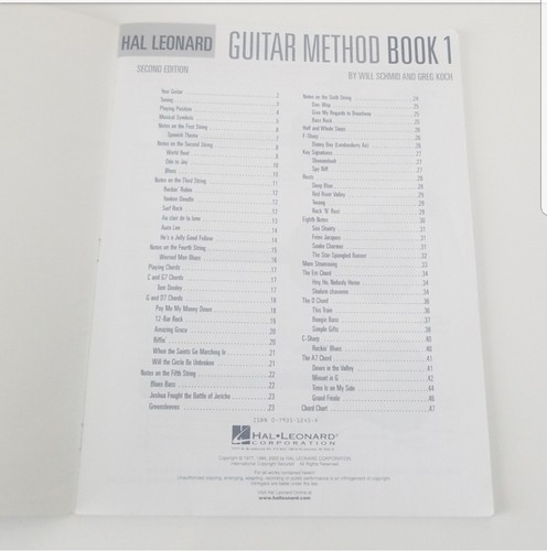 Hal Leonard Guitar Method Book 1 by Will Schmid and Greg Koch