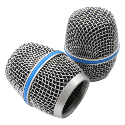 2x Microphone Grille for Shure beta 87a Replacement grill with Windscreen Foam