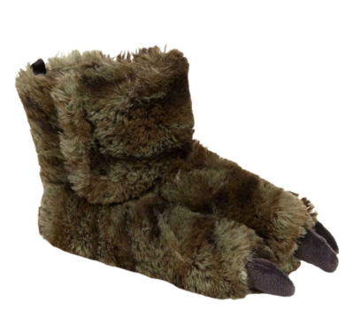 Carter s Nicko Toddler Boys Faux Fur Monster Slippers XS 3 4Print