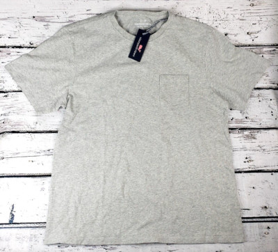 Men s Vineyard Vines Gray T-Shirt with Pocket Size XL - New With Tags