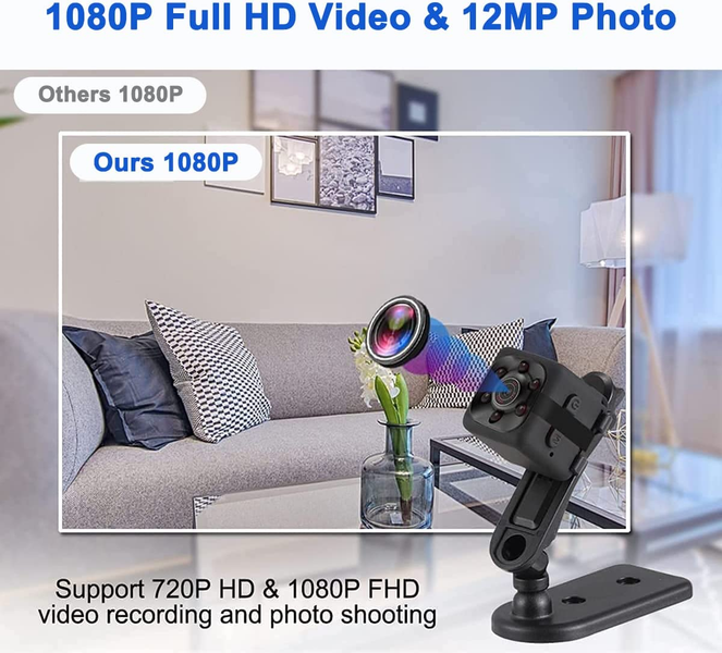 1080P HD webcam with 12MP photo capability.