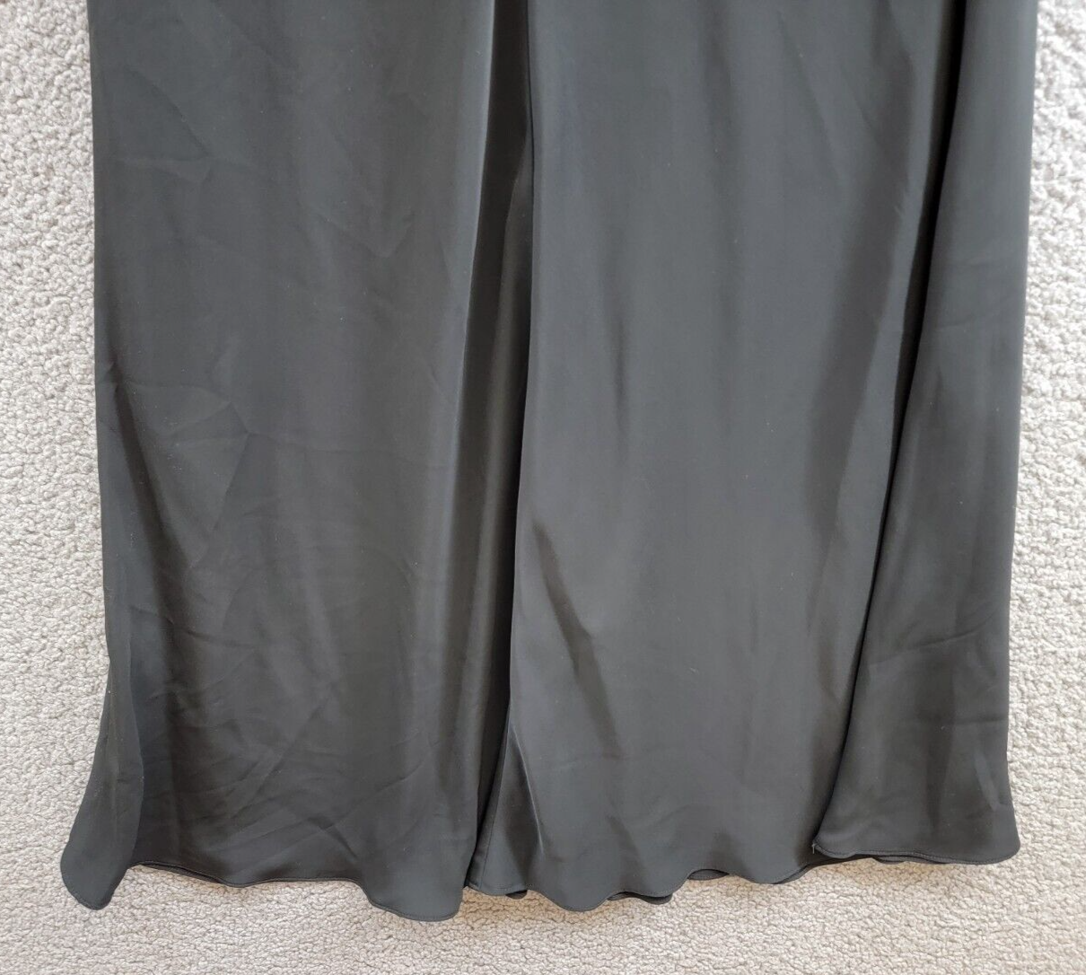 Lauren Ralph Lauren Beaded Georgette Cocktail Dress Women's 14 Black Sleeveless~ - Picture 11 of 17