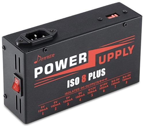 Donner Guitar Effect Pedals Power Supply DP-4 8 Plus Isolated Output