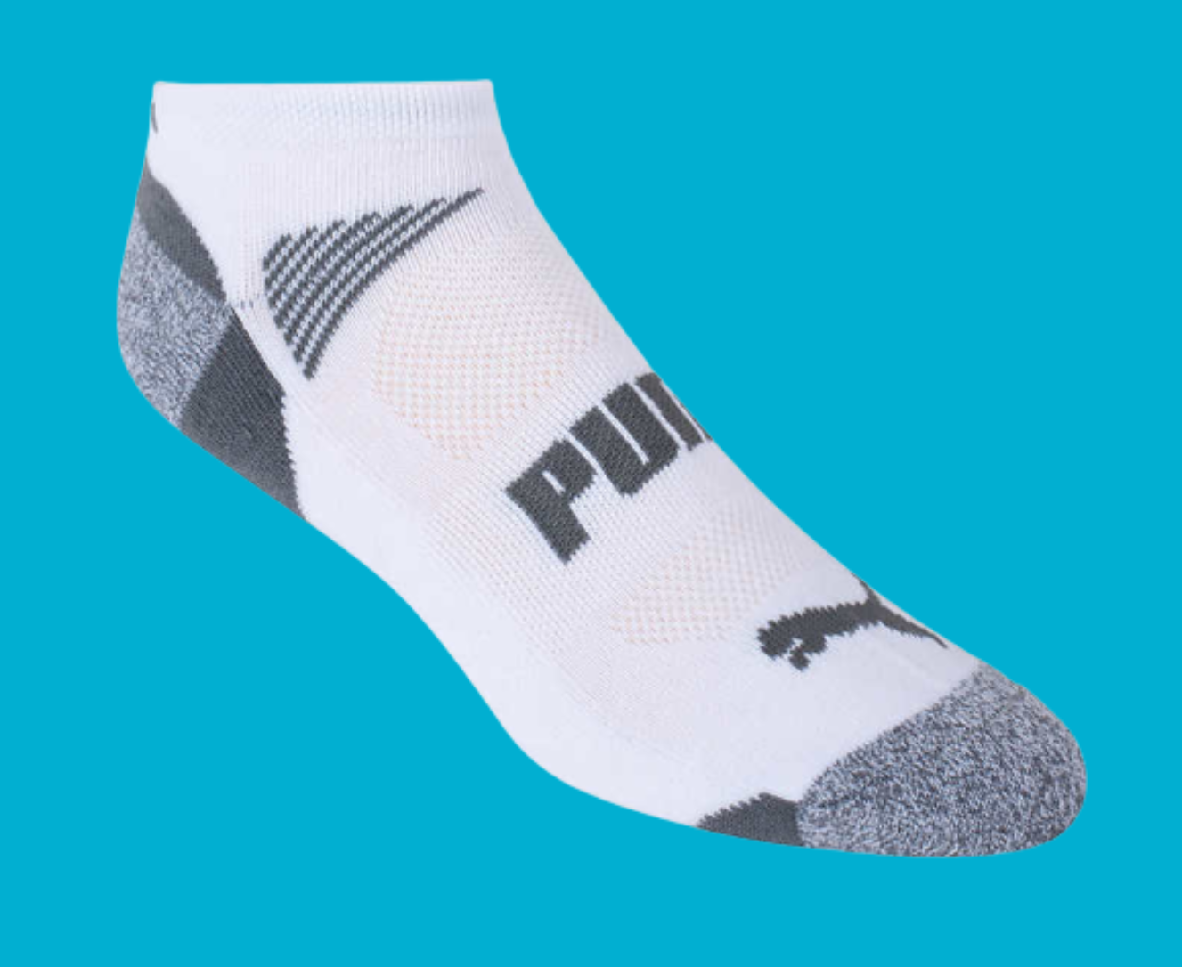 Puma Men's No Show Low Cut Socks, 10 Pair White Or Black Select Size