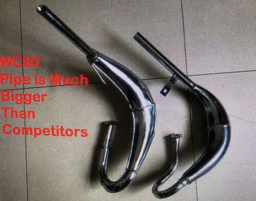 100CC 80CC 66cc 49cc Pipe Exhaust With Expansion Chamber High ...