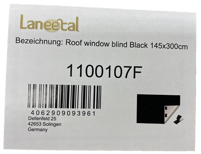 Laneetal Verdunklungsrollo 145x300cm