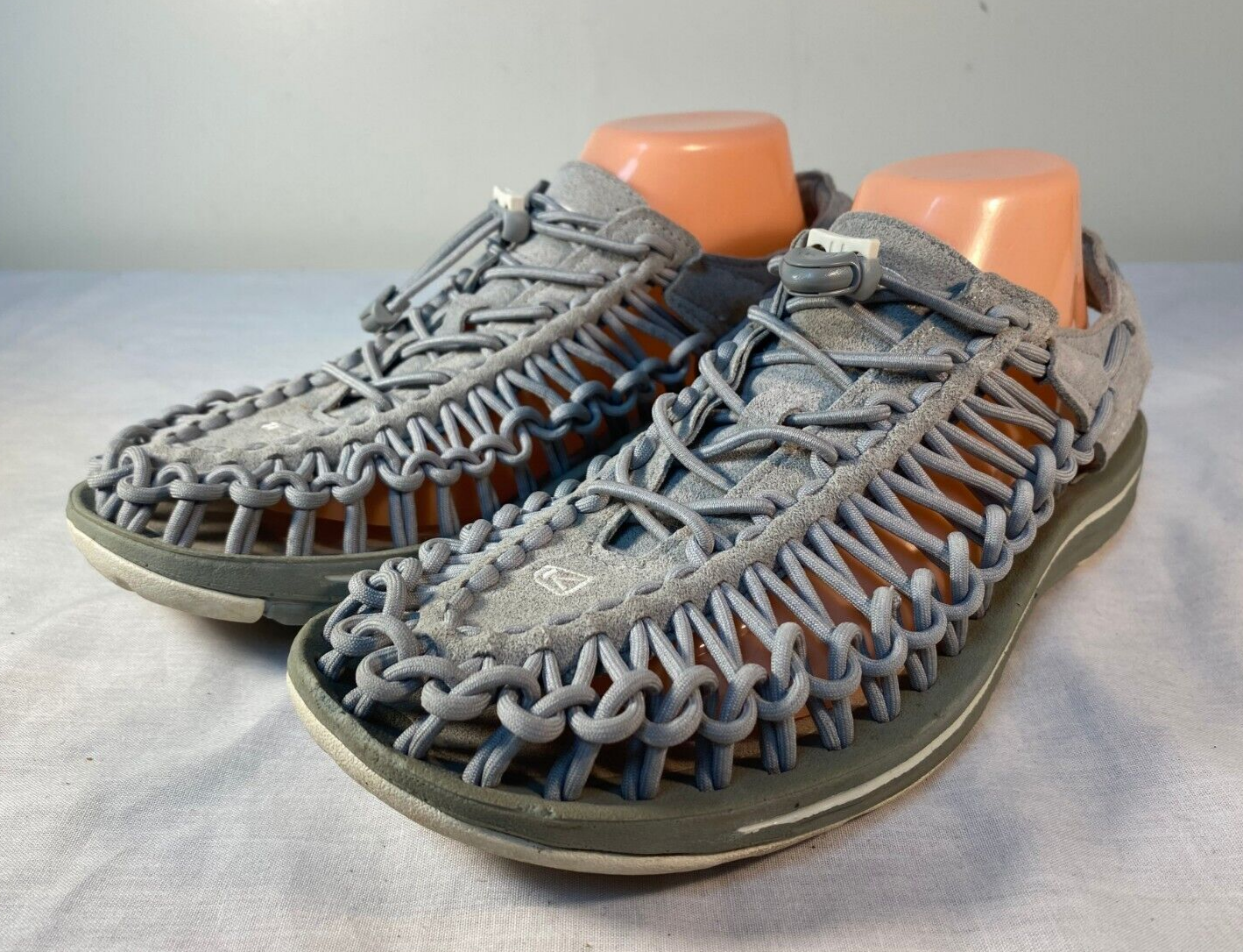KEEN Uneek Sandals Men's Gray Woven Cord Water Comfort - US