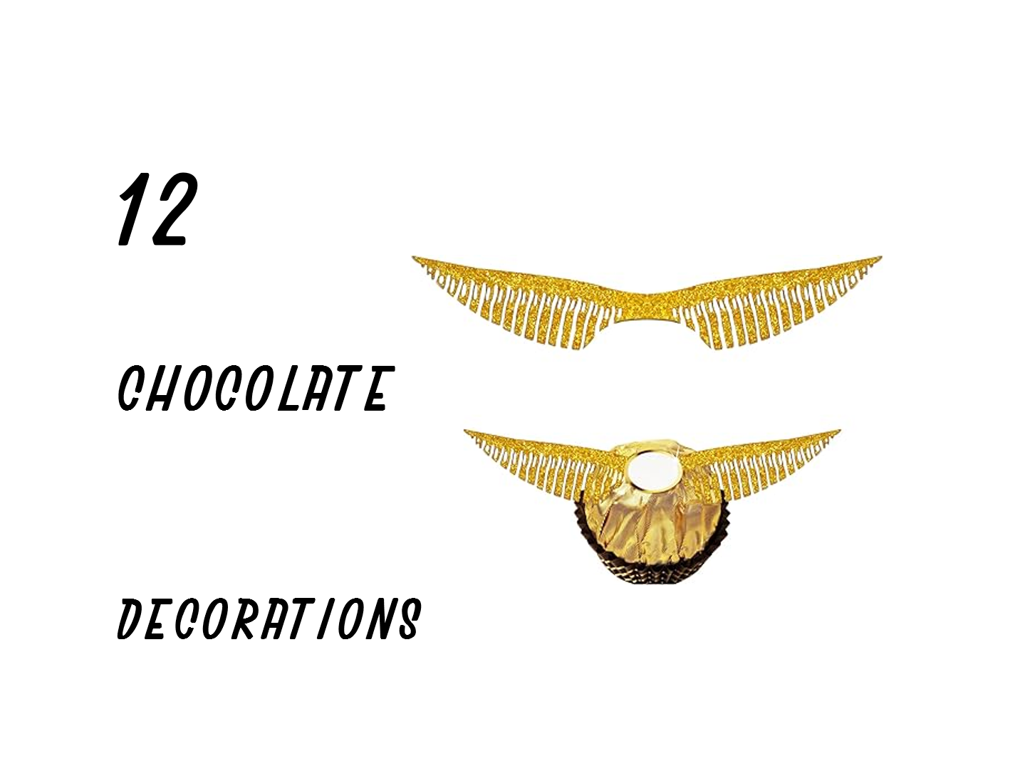 12 Chocolate Decorations Golden Snitch Wings Wizard Party w/stickers & Free Bag! | eBay for Free Printable Golden Snitch Wings