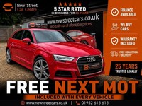 2017 Audi A3 1.5 TFSI S Line 5dr S Tronic HATCHBACK PETROL Automatic
