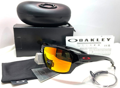 OAKLEY SPLIT SHOT POLISHED BLACK PRIZM RUBY POLARIZED OO9416-25 SUNGLASSES NEW