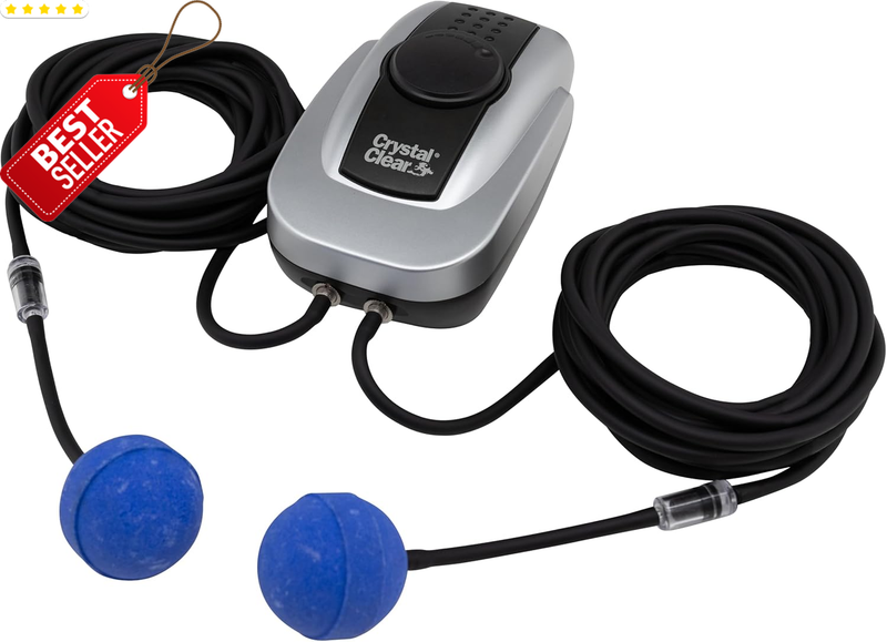 Pondair 2 Aeration Kit Whisper Quiet Pond Oxygenation Bubbler System US