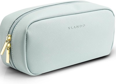 Vlando Makeup Pouch,Travel Organizer Bag,Small Bag for Blue 