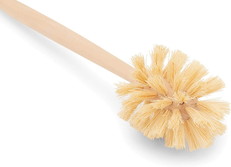 Kitchen Brush, Natural Horsehair Fiber Bottle and Tumbler Brush, 12.5"