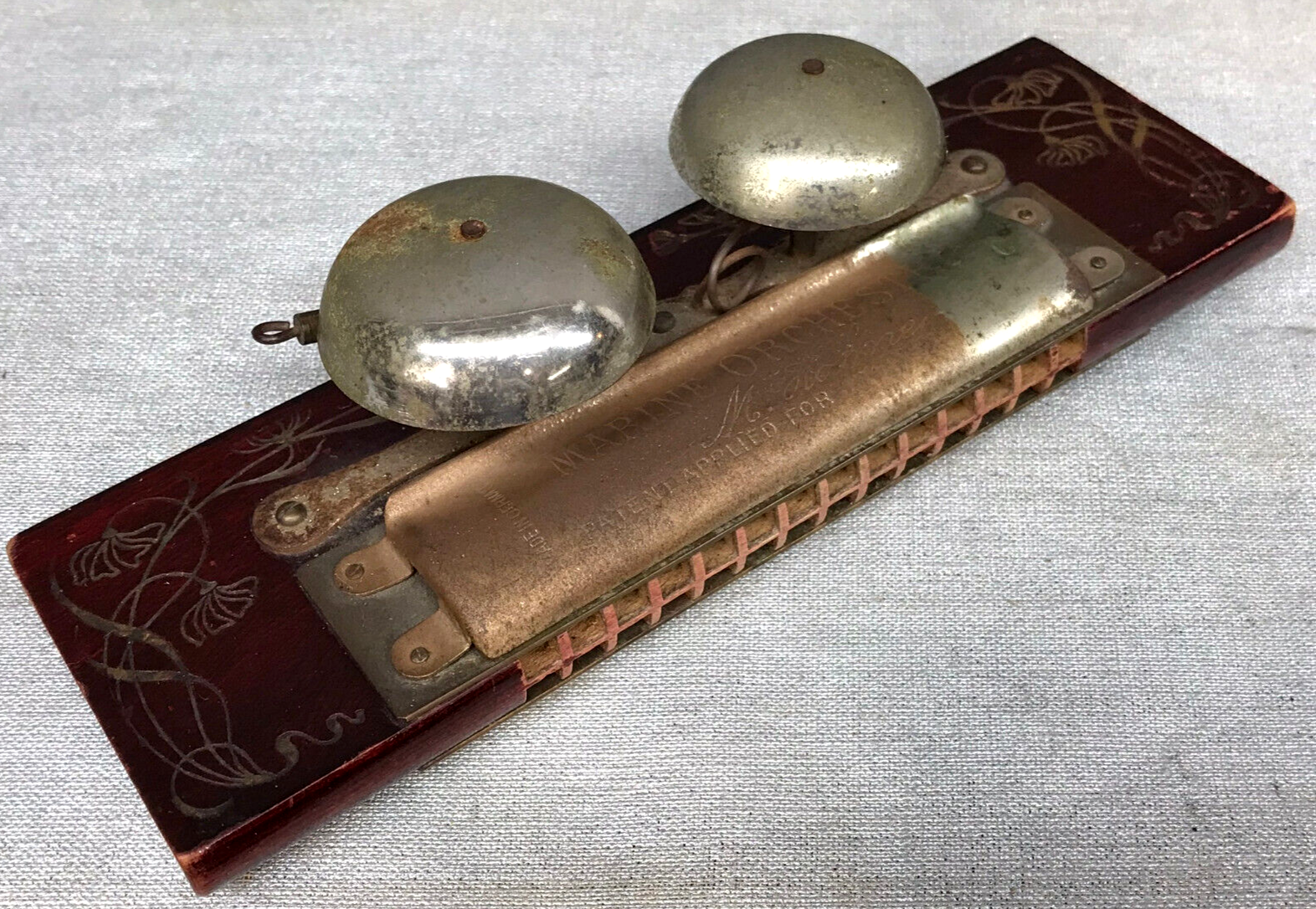 ホーナー社　ハーモニカ　Echo bell Vintage M Hohner The Echo Harp Bell Metal Reeds 2 Sided Key