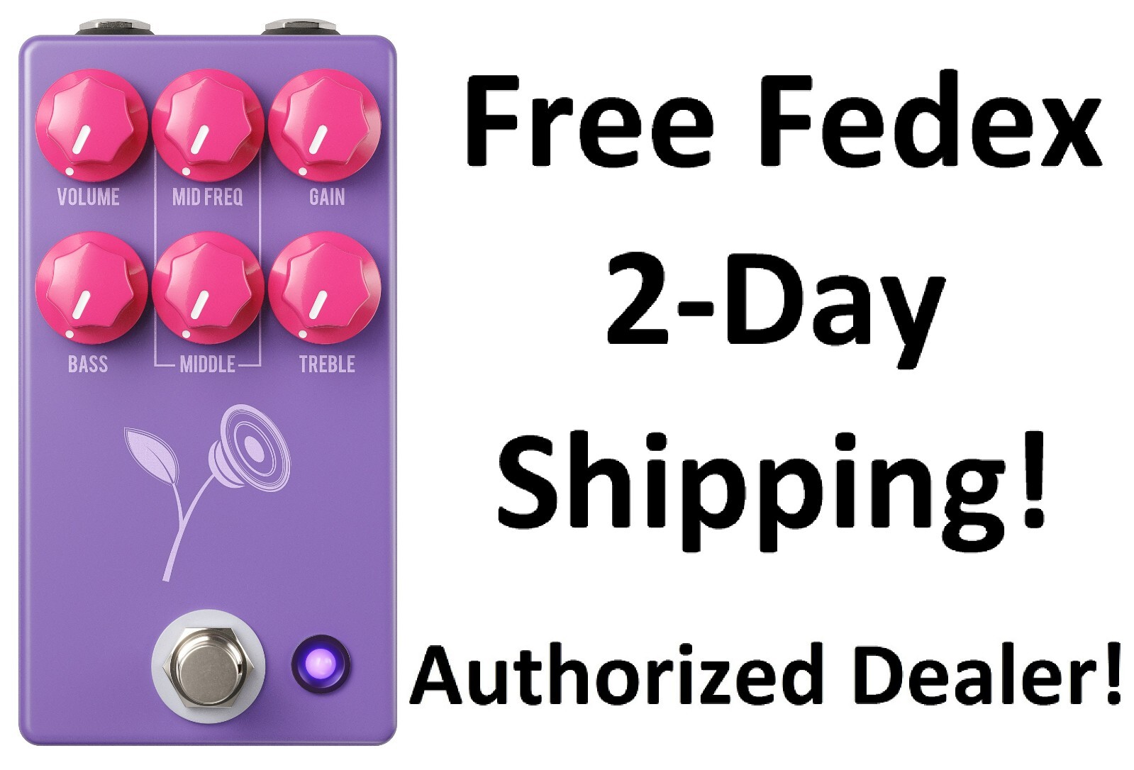 New JHS The Violet Lari Basilio Distortion Guitar Effects