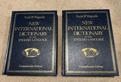 Funk & Wagnalls NEW INTERNATIONAL DICTIONARY Of The ENGLISH LANGUAGE 2 Book Set