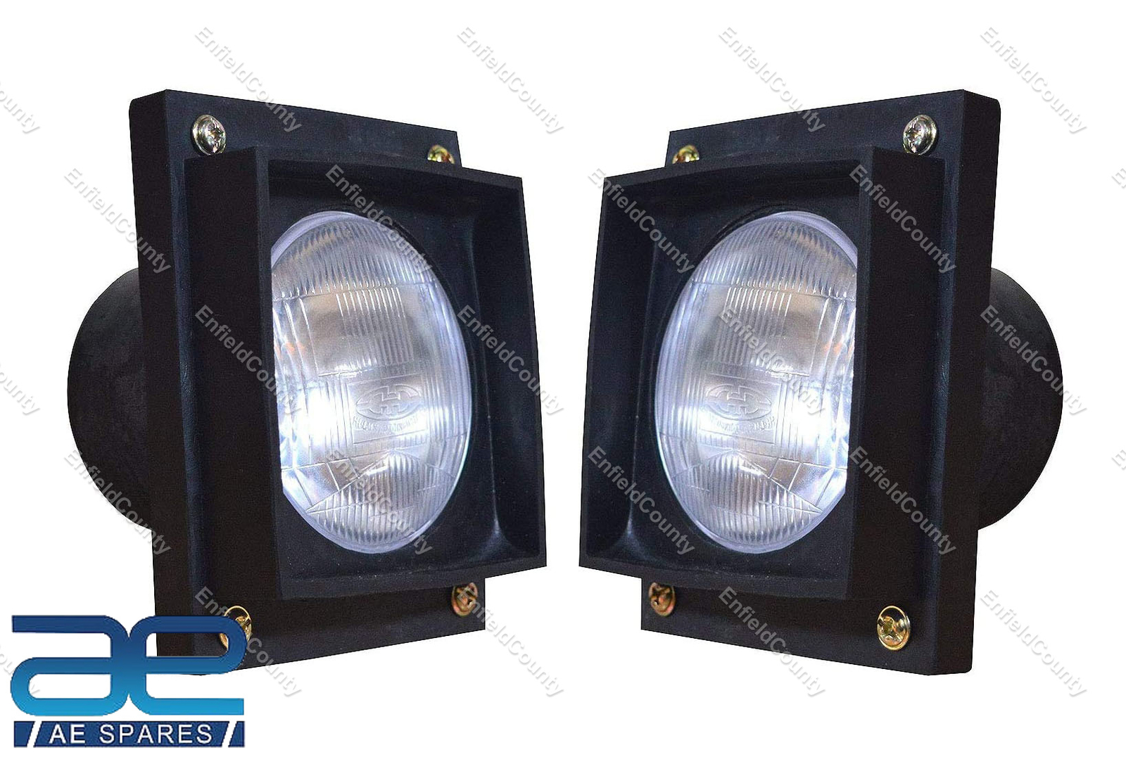 Head Lamp Headlight Set With 12v Bulbs For Mahindra and Eicher Tractor  