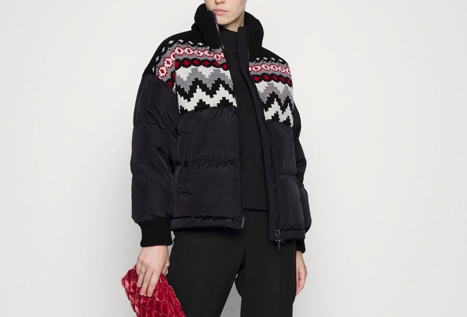 NWT Womens Kirana Weekend MAX MARA Down Puffer Jacket Black