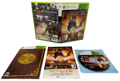 Fable III 3 Microsoft Xbox 360 Complete CIB w/ Manual & Insert Tested Works