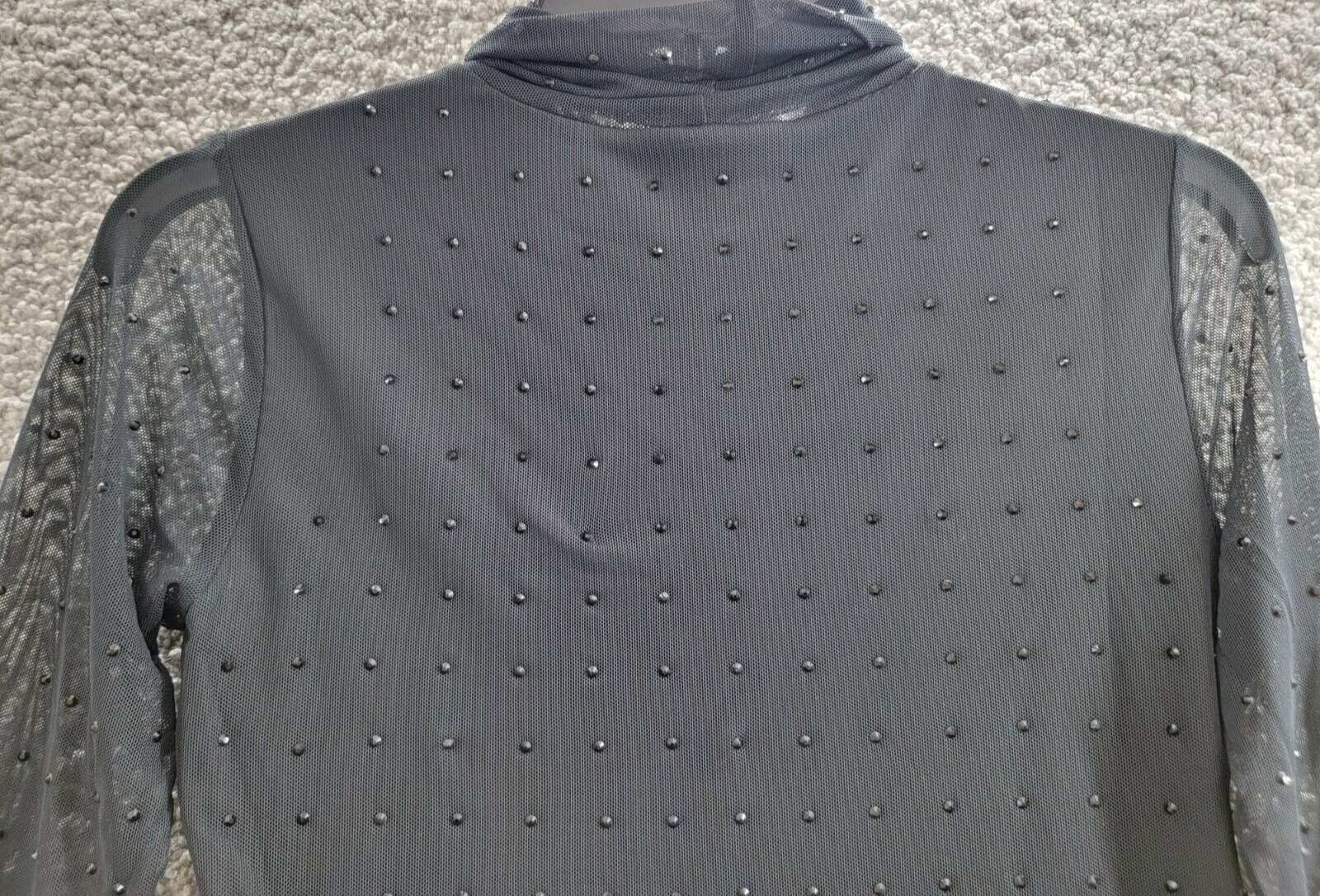 Sanctuary Highlight Of The Night Turtleneck Top Womens XXS Black Embellished L/S - Picture 11 of 16