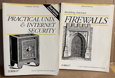 Practical Unix & Internet Security + Building Internet Firewall Book See Picture