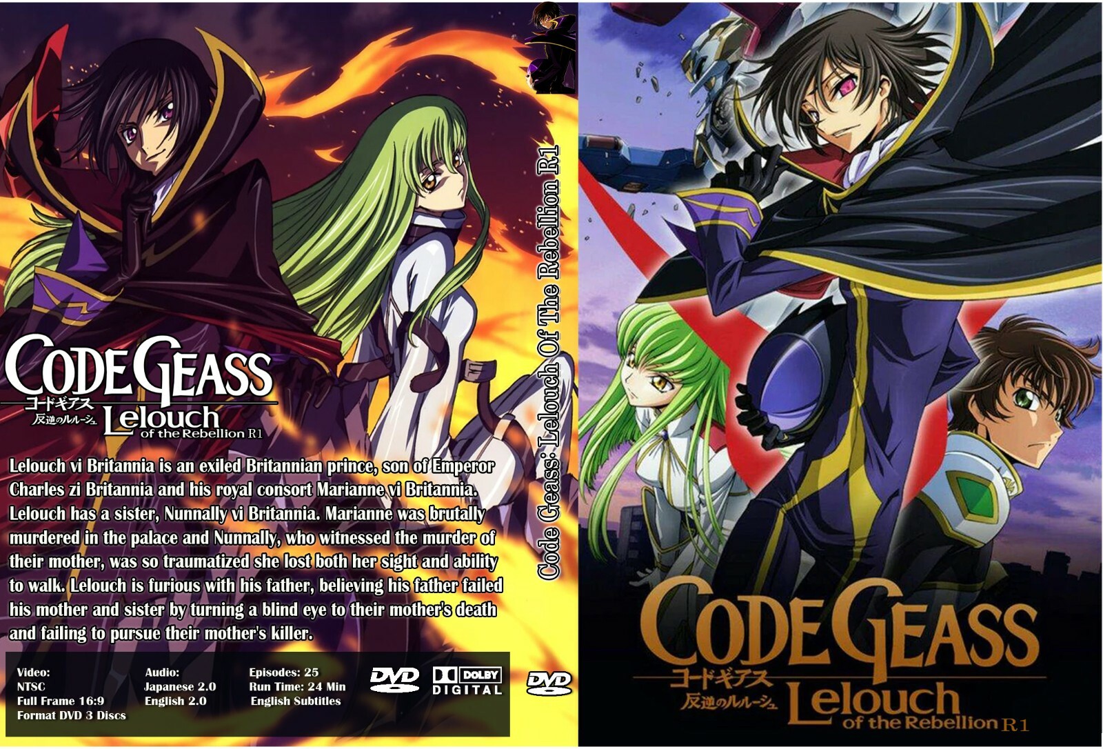Code Geass Anime Season 1-2 Dual Audio Jpn/Eng-English