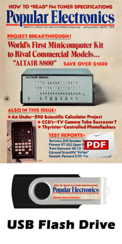 HUGE Popular Electronics Magazine 611 issues on USB Drive 1954-2003 PDF Files