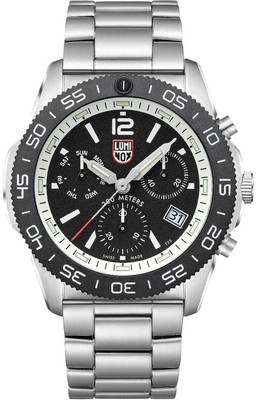 Pre-owned Luminox Men's  Pacific Diver Chronograph Steel Swiss Watch Xs.3141.m