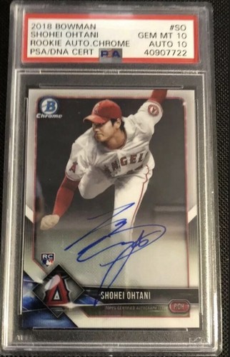 その他 2018 Shohei Ohtani Bowman #49 Rookie Amazon.com: Shohei Ohtani Rookie Card 2018 Bowman #49 PSA 9