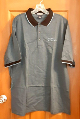 Lands' End Blue 3-Button Short Sleeve Polo Shirt Men's XL (46/48)