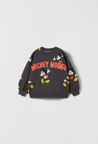 ZARA NWT Mickey mouse sweatshirt size 3-4 Years | eBay