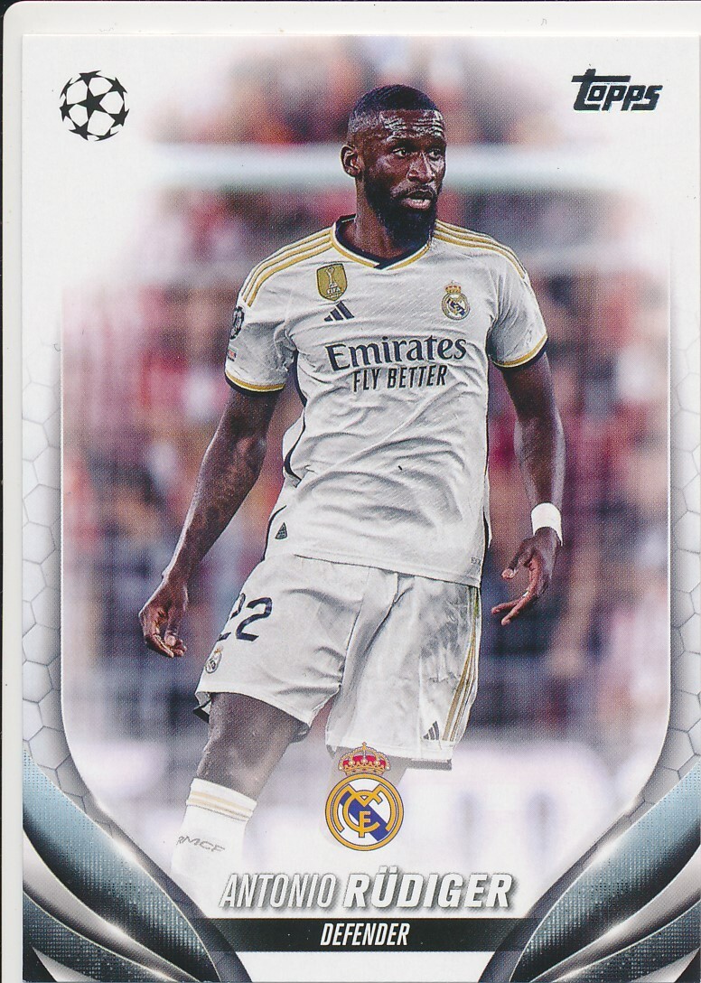 TOPPS サッカーカード STADIUM CLUB CHROME ANTONIO RUDIGER CHELSEA #CA-AR 送料無料 中古 IT2 ANTONIO RUDIGER Blue 2022-23 Topps Chrome Refractor REAL