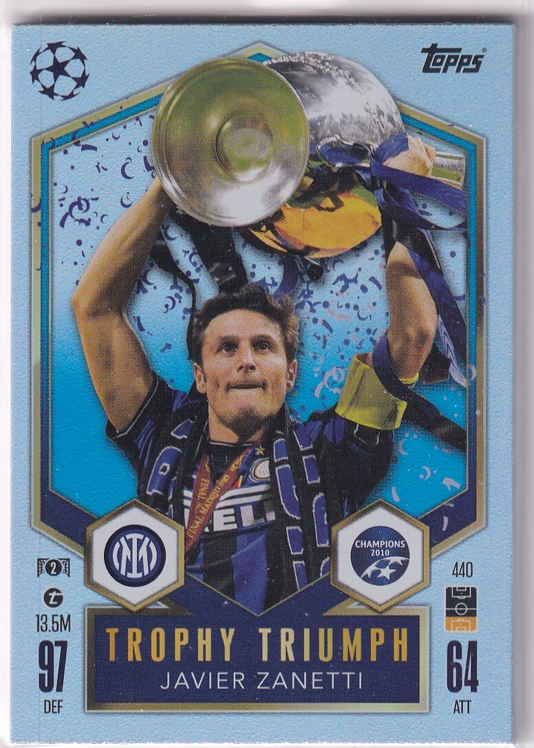 Topps Match Attax CL 24/25 No. 440 Javier Zanetti Trophy