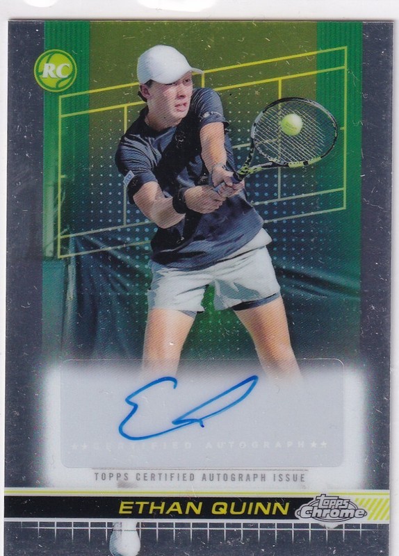 Topps Chrome 2024 Tennis NÂ° Tca-Eqn Ethan Quinn RÃ©CupÃ©Ration Auto