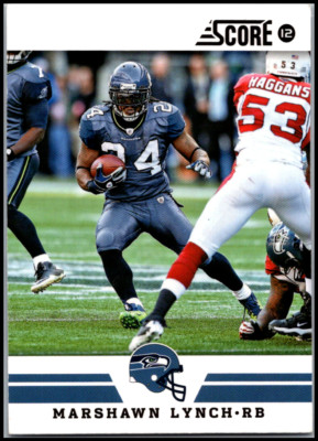 2012 Score Glossy  #103 Marshawn Lynch FREE SHIPPING!