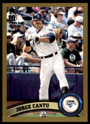 2011 Topps Update Gold Jorge Cantu /2011 San Diego Padres #US272