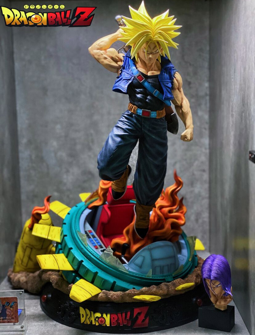 Trunks KD studio Recast Resin Dragon Ball Model 2 heads 1/4