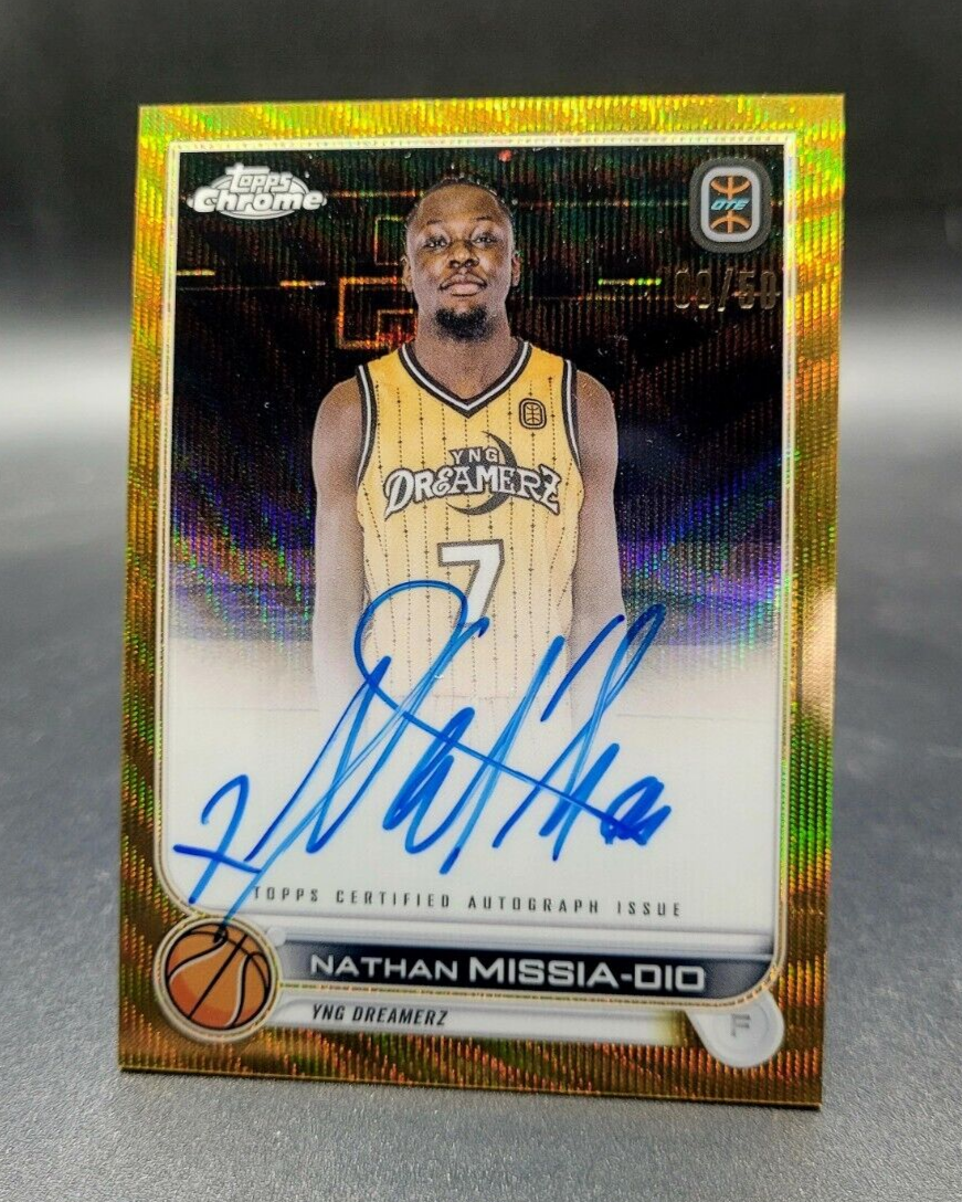 その他 Topps Chrome Nathan Missia-Dio Black /10 Nathan Missia-Dio 2023-24 Topps Chrome Overtime Elite #87