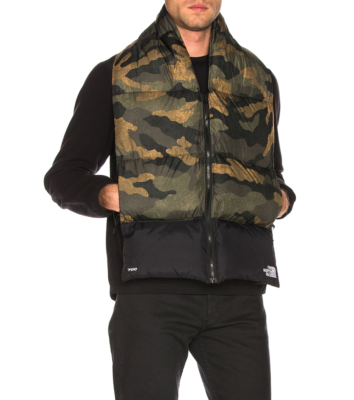 The North Face Nuptse Camouflage Down Puff Scarf 700 eBay
