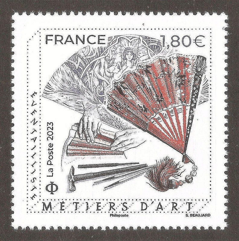 Timbre 5656 Neuf Xx - Metier D'Art : Eventailliste - Composition D'Un Eventail