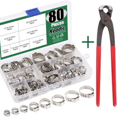 Using hose online clamps on pex